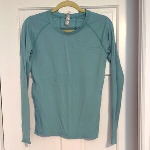 Athleta Teal Long Sleeve Top